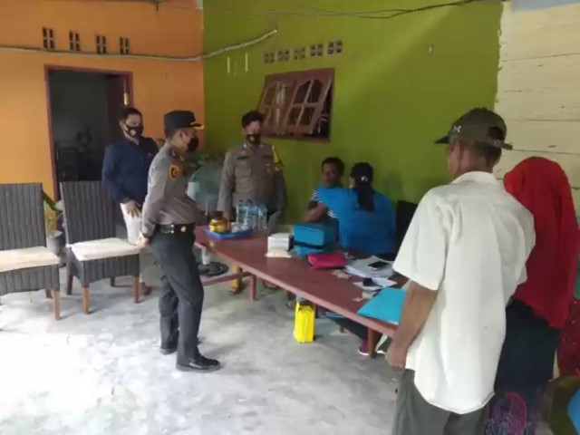 Kapolsek Bagan Sinembah Tinjau Vaksinasi