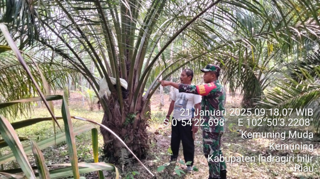Patroli Karhutla: Babinsa Koramil 09/Kemuning Bersinergi dengan Masyarakat