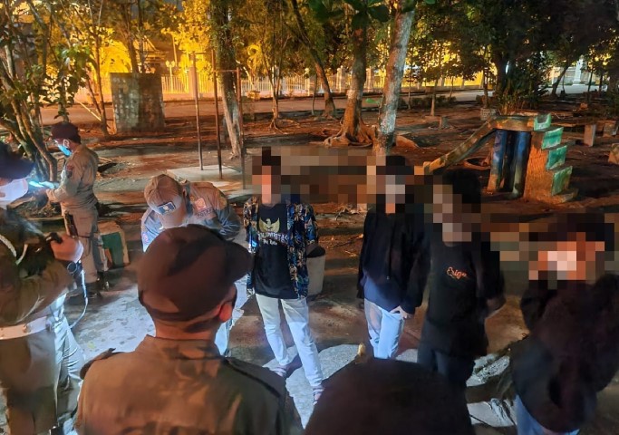 Selain Patroli Trantibumas, URC Satpol PP Inhil Gencar Lakukan Pengawas Prokes