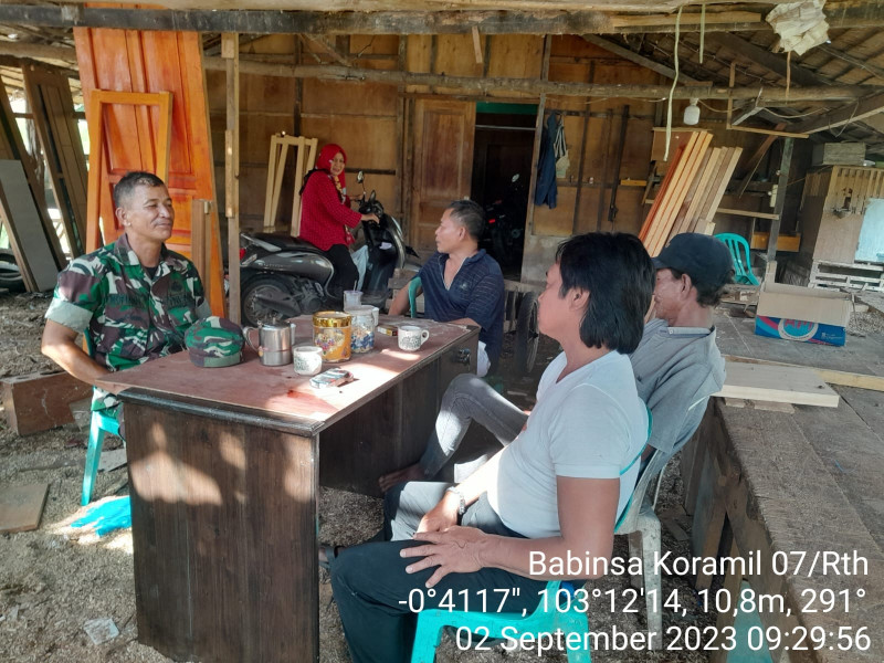 Jalin Hubungan Baik, Koramil 07/Reteh Jaga Kebersamaan Tanpa Memandang Suku, Ras Maupun Agama