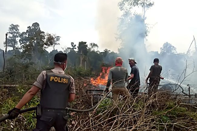 Jaga Langit Tetap Biru, Polda Riau Komitmen Sinergi Tangani Karhutla
