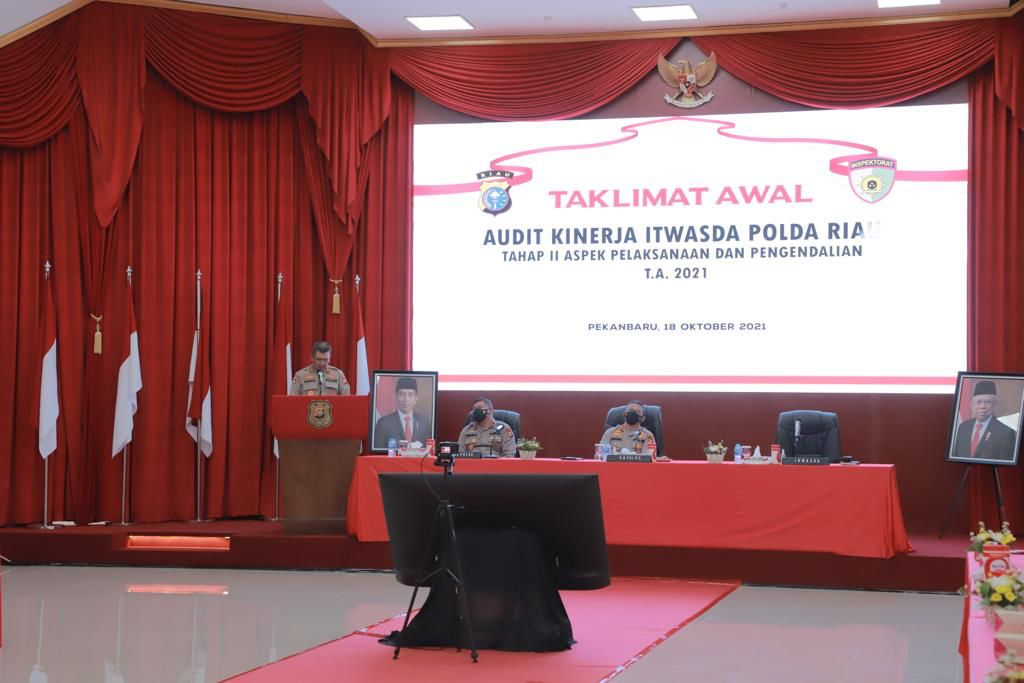 Buka Taklimat Awal Audit Kinerja Tahap II, Kapolda Riau Tekankan Hal Ini