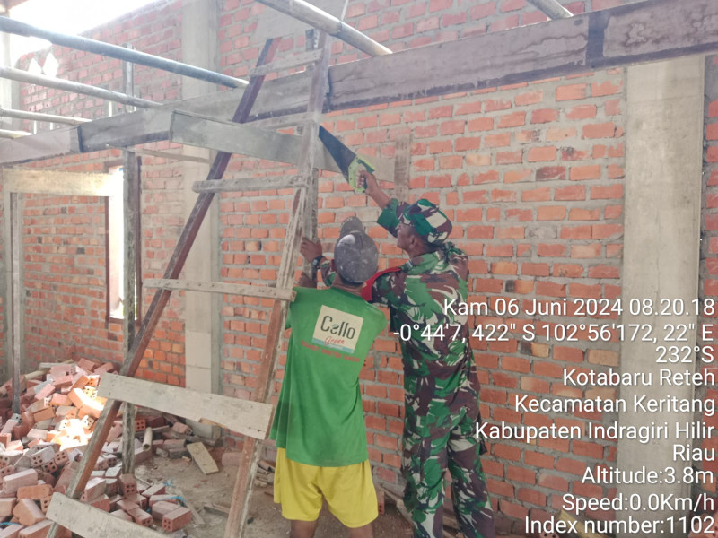 Giat Goro, Babinsa Koramil 09/Kmg Bnagun Tempat Tinggal Warga