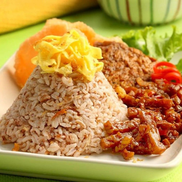 Nasi Merah Salah Satu Kulineran Asal Tembilahan