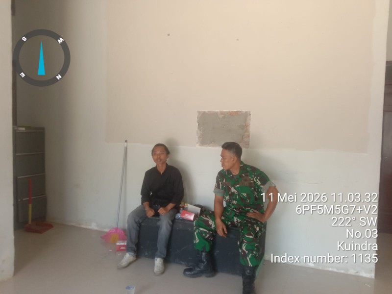 Babinsa Serka Surachman Ajak Warga Hidupkan Nilai Gotong Royong dan Patriotisme