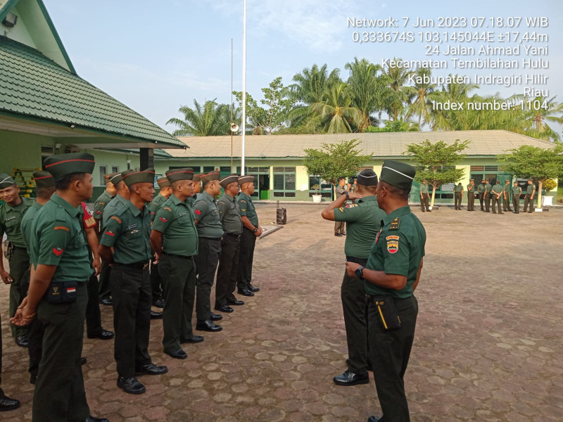 Babinsa Koramil 07/Reteh Melaksanakan Persiapan Kunler Darem 031/Wb