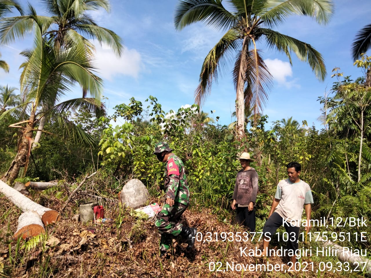 Patroli Karhutla Terus Digencarkan Personil dari Koramil 12/Batang Tuaka