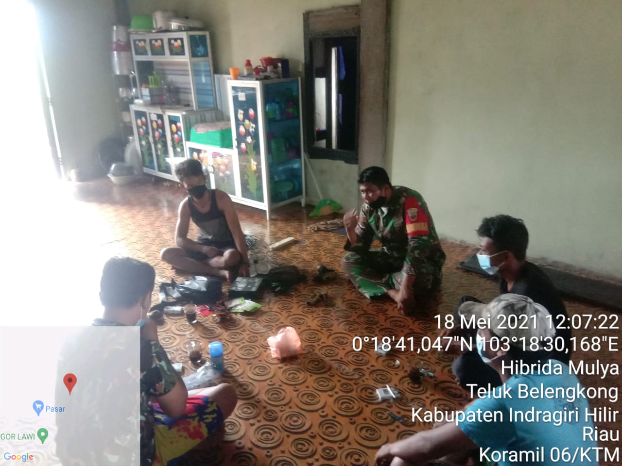 Jalin Kedekatan Bersama Rakyat, Babinsa  Anjangsana dengan Warga Sakarotan