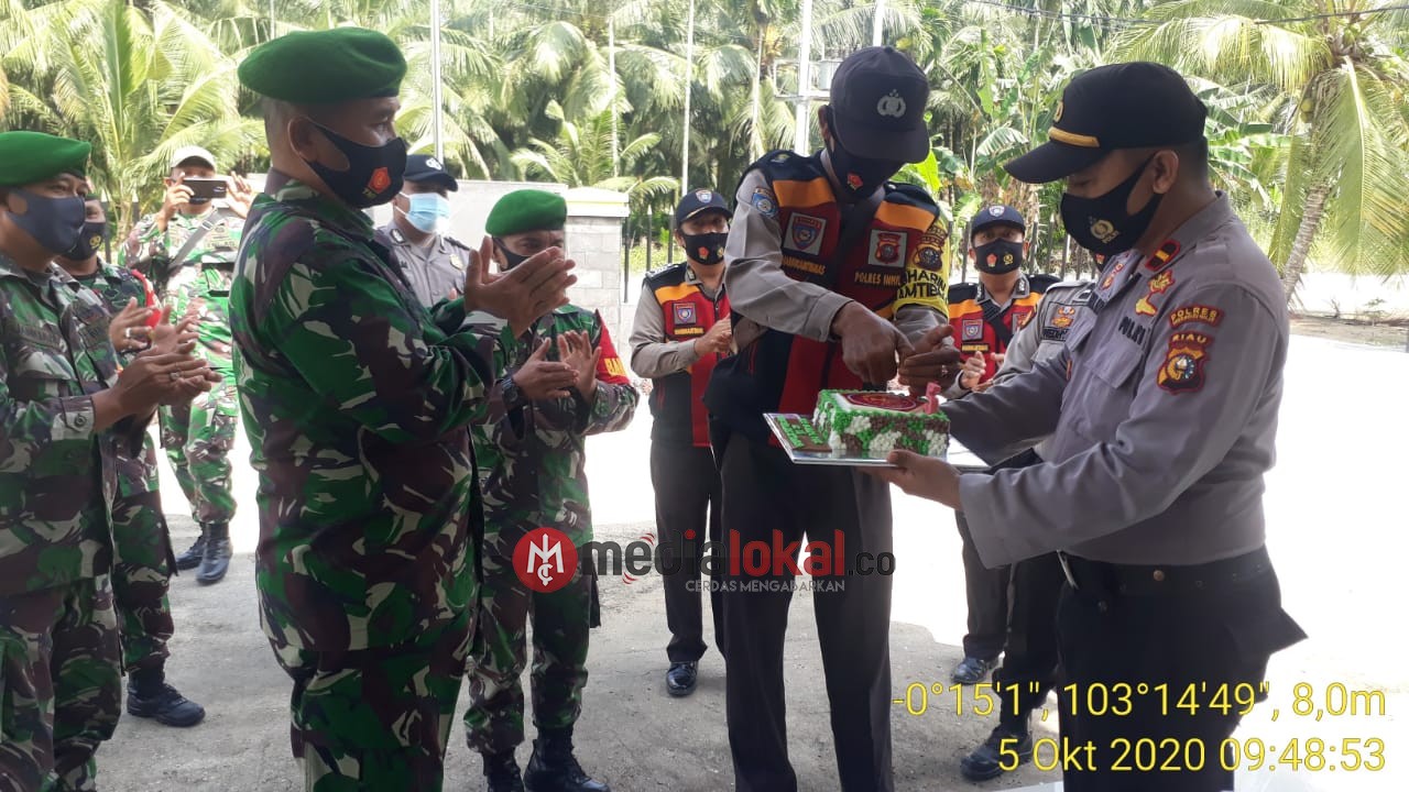 Koramil 12/Batang Tuaka Dapat Kejutan dari Polsek Batang Tuaka