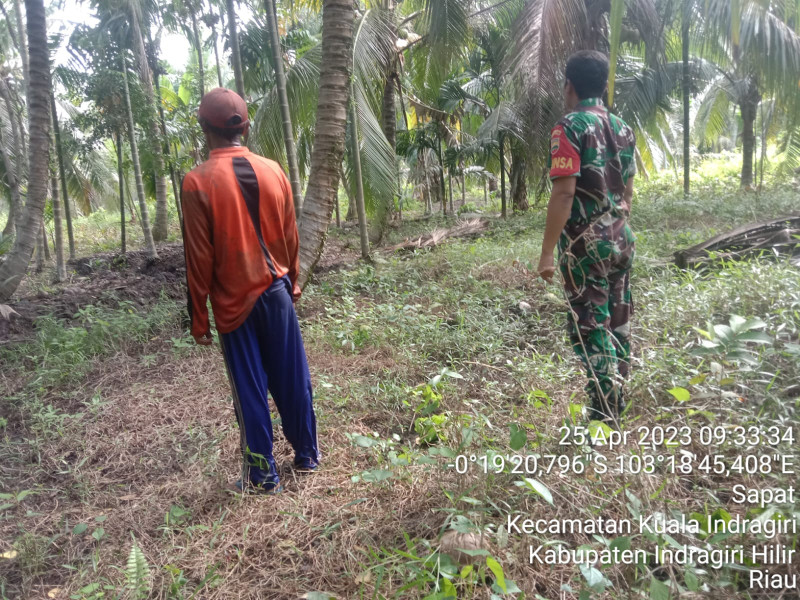 Babinsa Koramil 04/Kuindra Rutin Adakan Patroli Karlahut