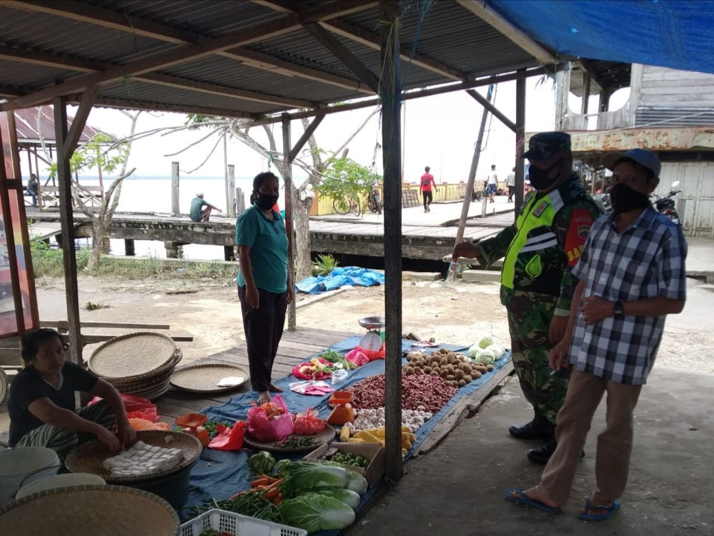 Serda Mulyadi Imbau Warga Pasar Sapat Patuhi Protkes