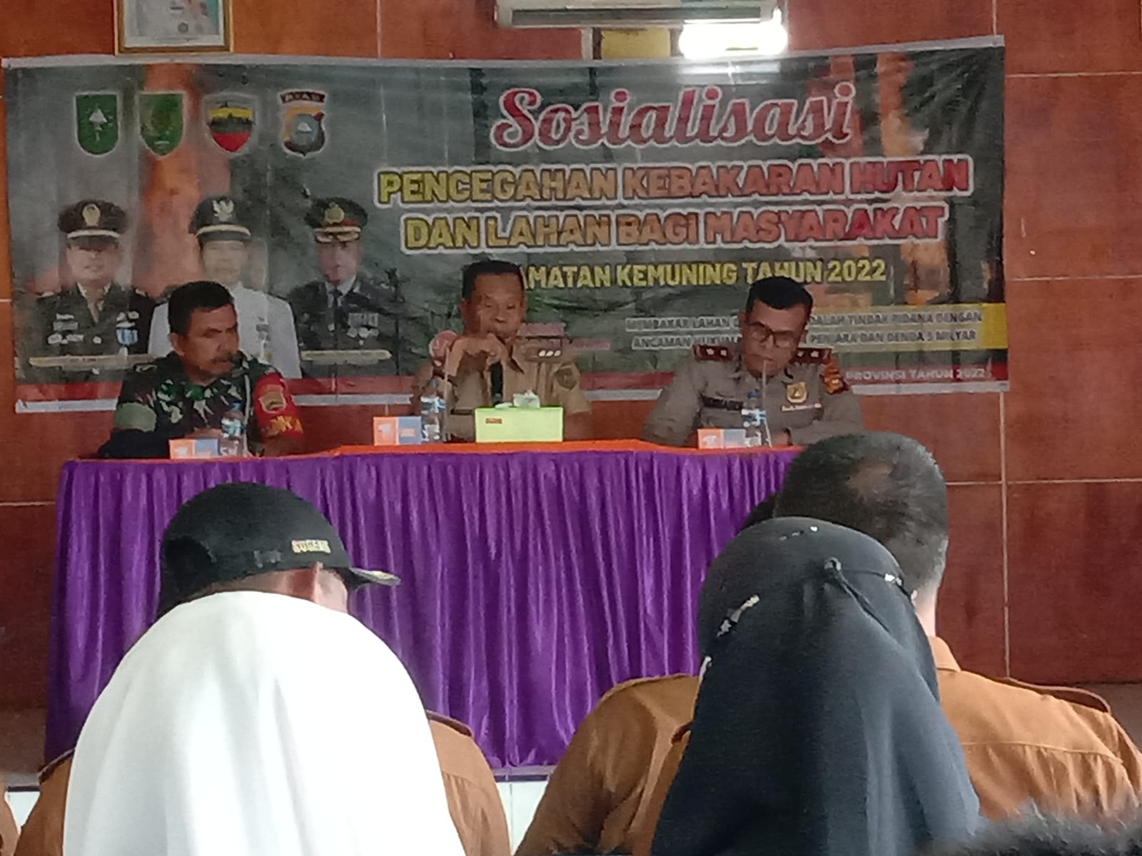 Evaluasi Kawasan Hutan Lahan Kepada Masyarakat Oleh Danramil 09/Kemuning