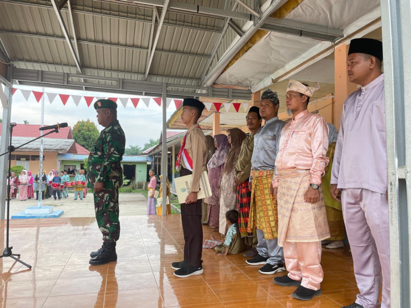 Peringatan Hari Sumpah Pemuda, Danramil 09/Kemuning Ikuti Upacara