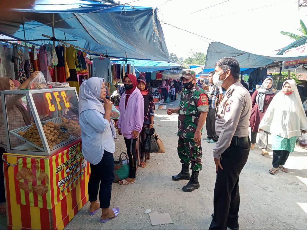 Peduli Terhadap Kesehatan, Personel Koramil 09/Kemuning Tegakkan Disiplin Prokes