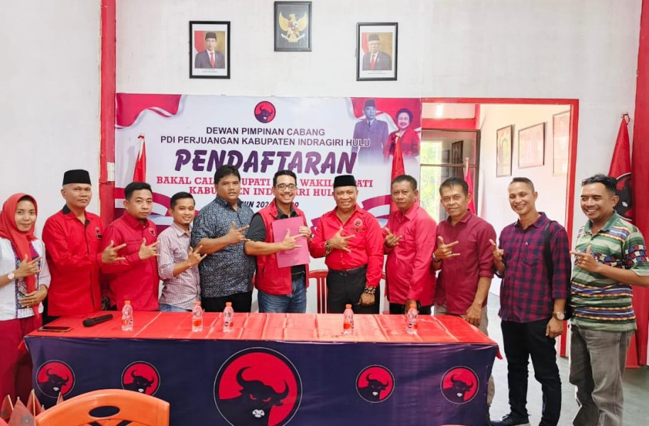 Soal Pengembalian Formulir Calon Bupati Inhu di PDI-Perjuangan, Ini Kata Irwantoni
