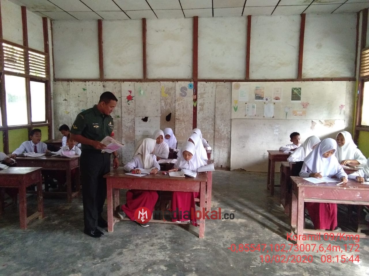 Serda E G Harahap Berikan Wasbang Kepada Siswa-siswi SDN 016 Talangjangkang 