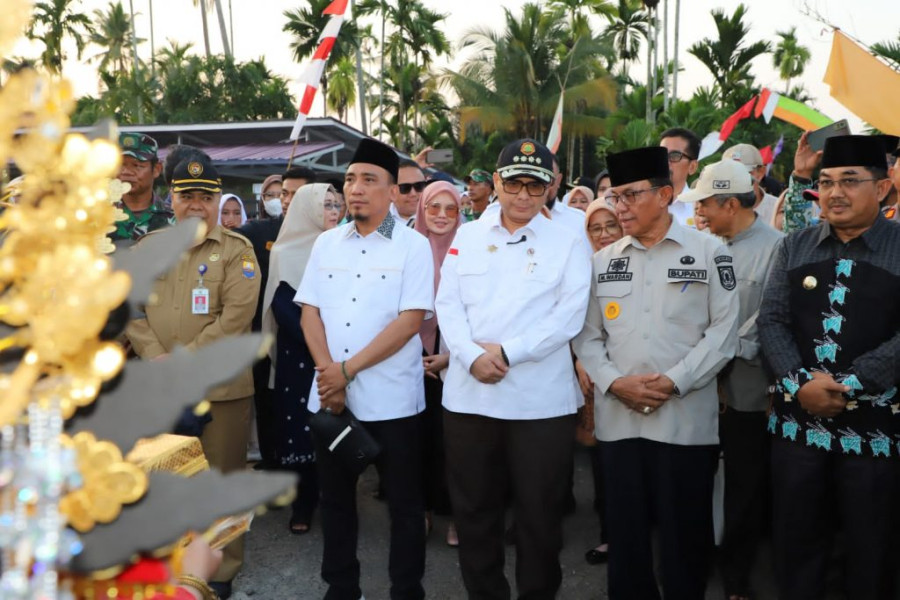 Sambut Kunjungan Wamen Pertanian RI, Bupati H.M.Wardan sampaikan Potensi Inhil