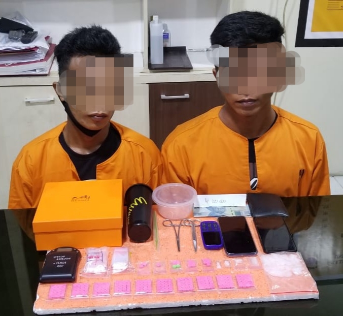 Transaksi Narkoba di Jalan Batang Tuaka Tembilahan, AA Berhasil Diringkus Beserta Anak Buahnya