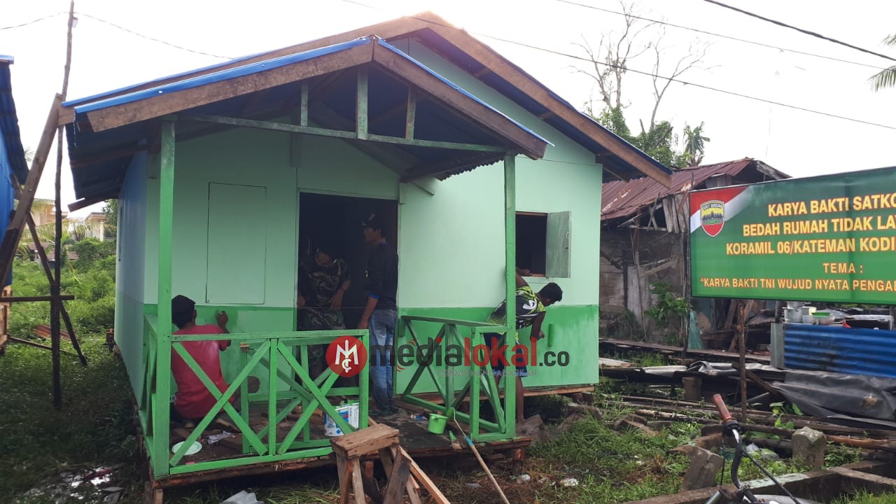 Finalisasi Rehab Rumah di Wilayah Koramil 06/Kateman, Bukti TNI Ringankan Beban Rakyat