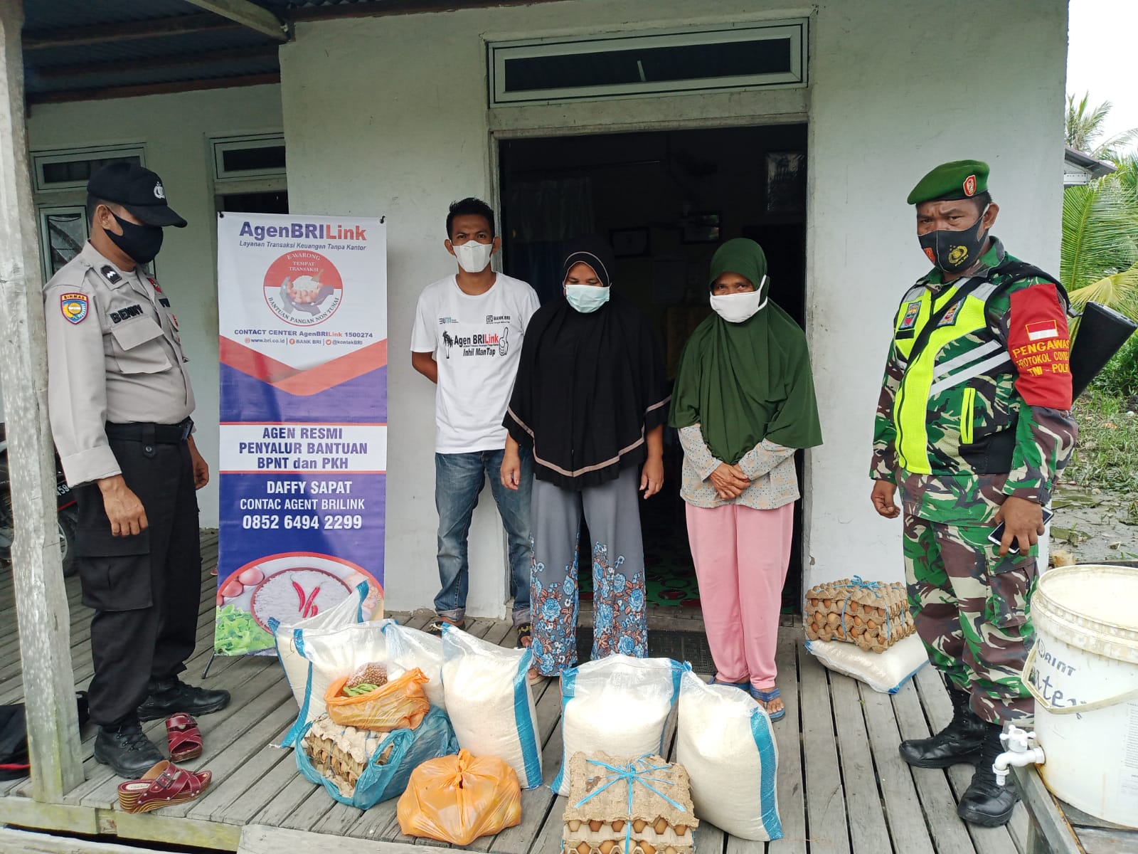 Pelda Doni Akmal Kembali Dampingi Penyaluran BPNT