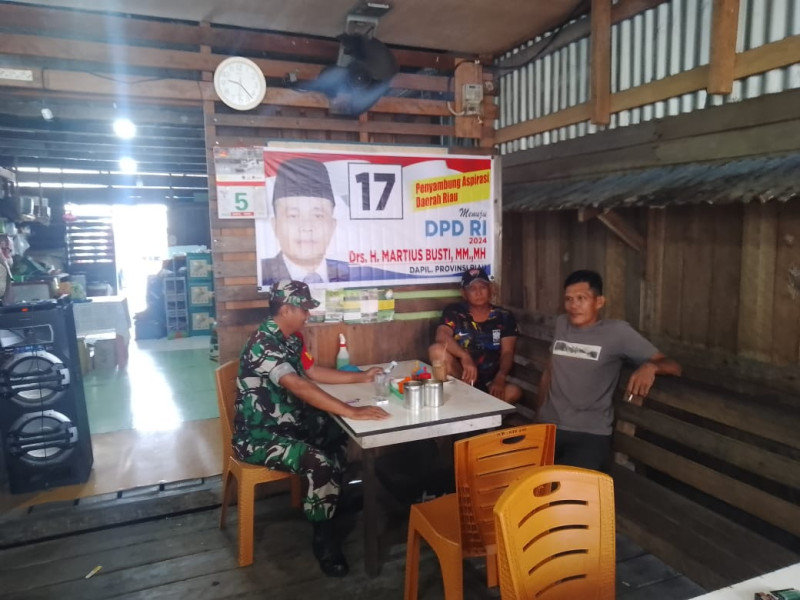 Demi Keamanan Desa, Babinsa Koramil 04/Kuindra Harap Dapat Aktifkan Kembali Pos Ronda