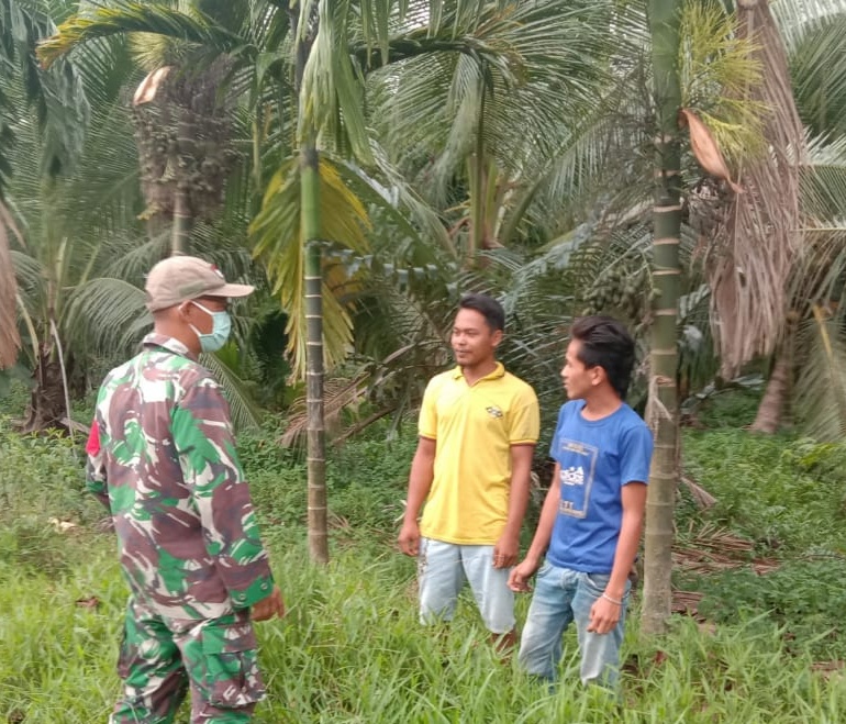 Babinsa Koramil 04/Kuindra Terus Gencarkan Patroli Karhutla di Sapat