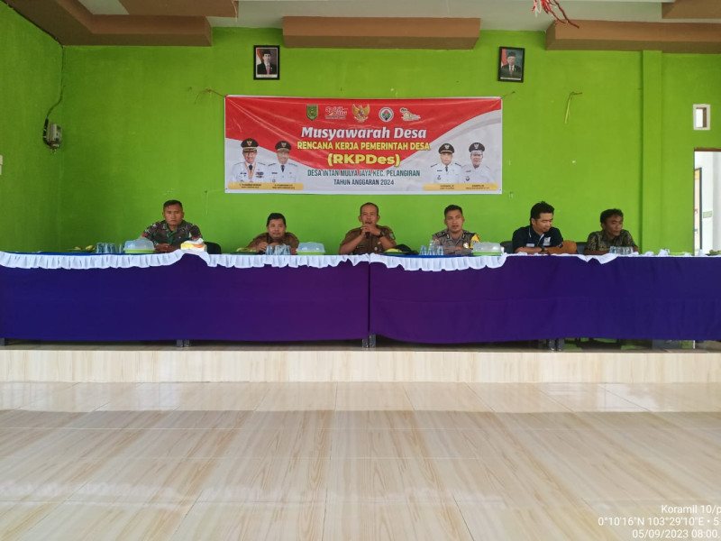 Babinsa Koptu Jamothon Manurung Dampingi Rapat Koordinasi Sekaligus Musdes RKP