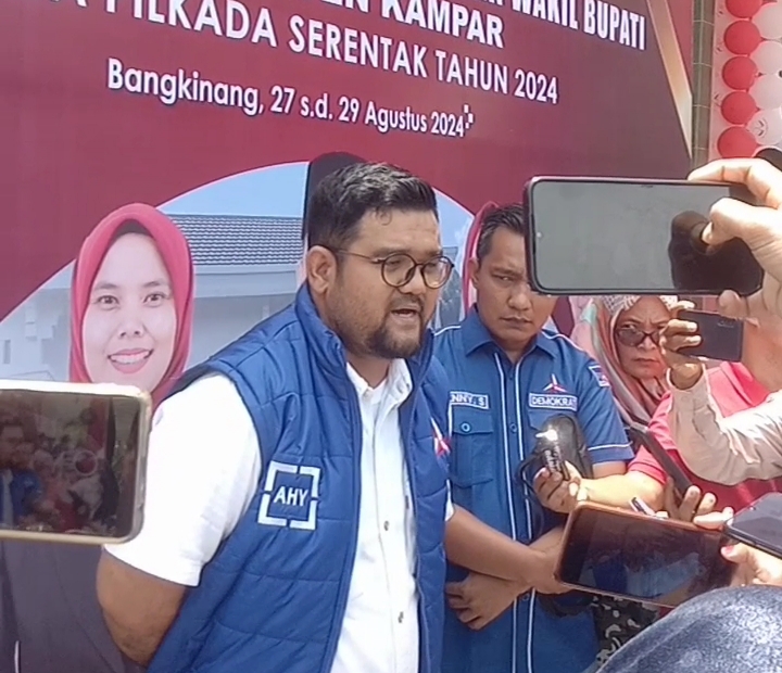 Usai Antarkan Yusri - Rinto Pramono, Ardo Mengundurkan Diri Dari Ketua Demokrat Kampar 