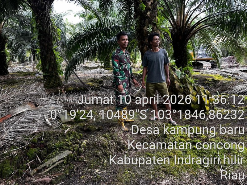 Antisipasi Musim Panas dari Bahaya Karhutla, Babinsa Koramil 07/Reteh Rutin Lakukan Patroli Karhutla