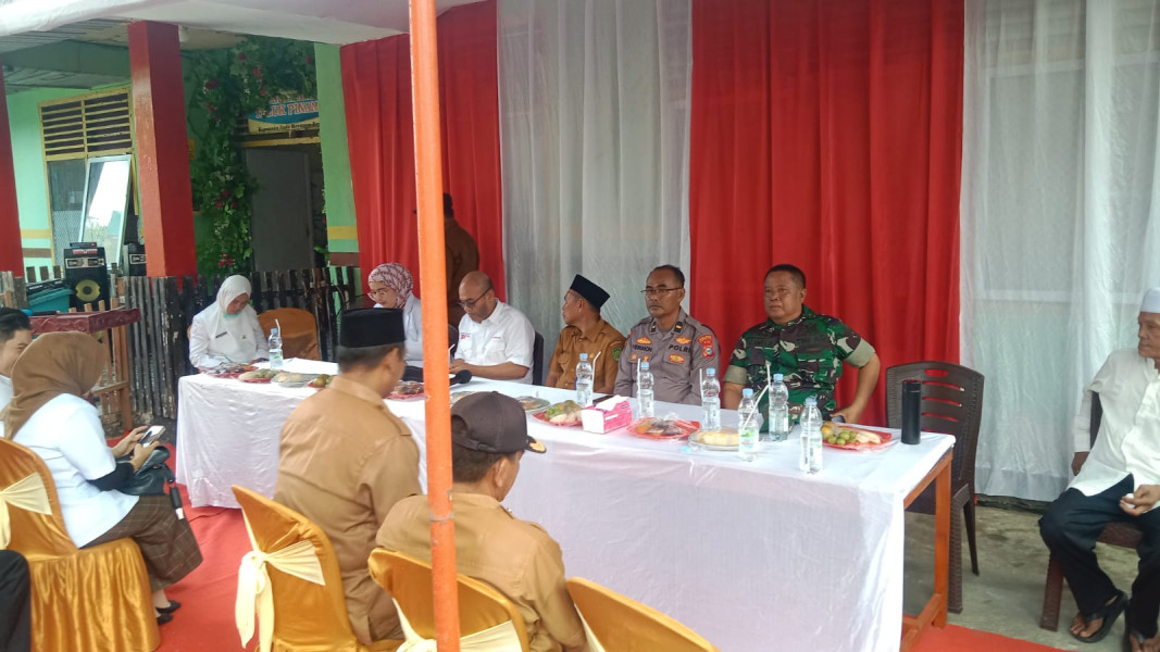 Dukung Kegiatan Bakti Sosial, Koramil 05/Gas Mengikuti Kegiatan Bakti Sosial Puskesmas Teluk Pinang