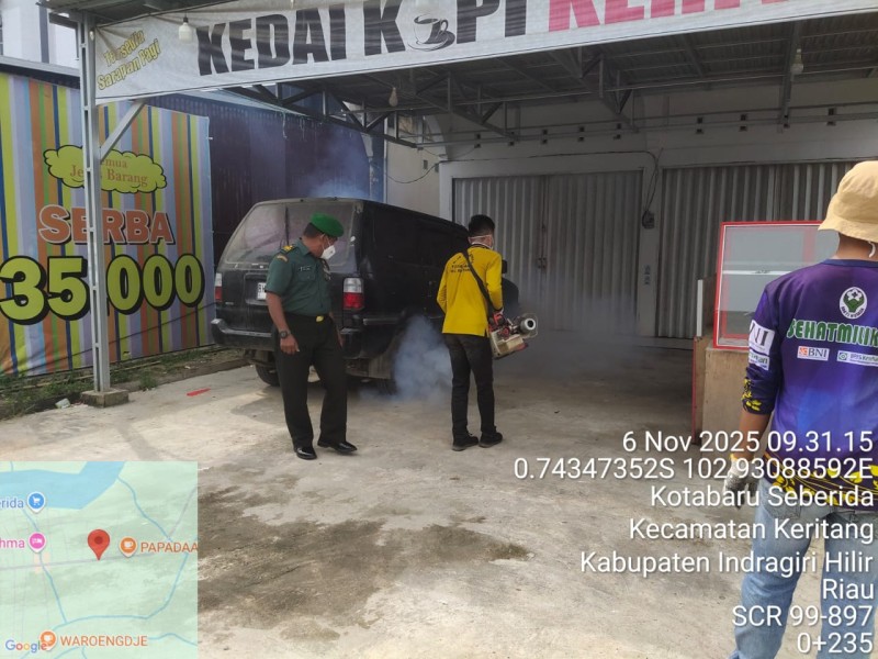 Danramil 09/Kmg Lakukan Penyemprotan Fogging Berdampak Positif Bagi Masyarakat