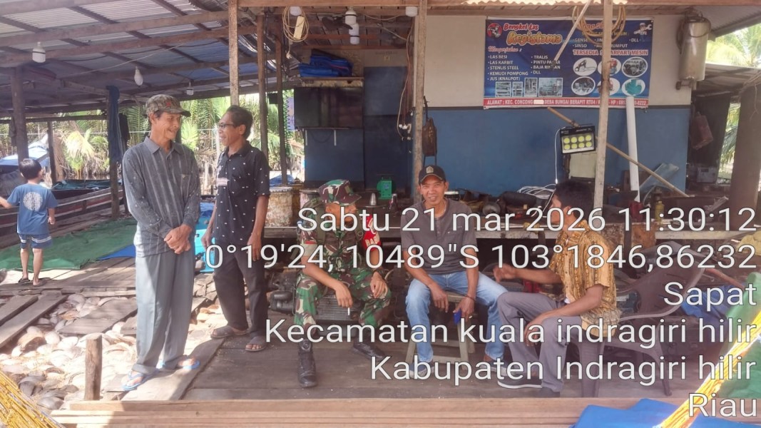 Babinsa Koramil 04/Kuindra Lakukan Silahturahmi Idul Fitri 1447 H