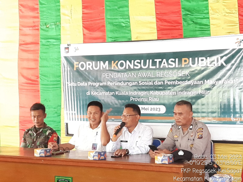 Pelaksanaan Rapat Forum Konsultasi Publik Yang Didampingi Danramil 04/Kuindra
