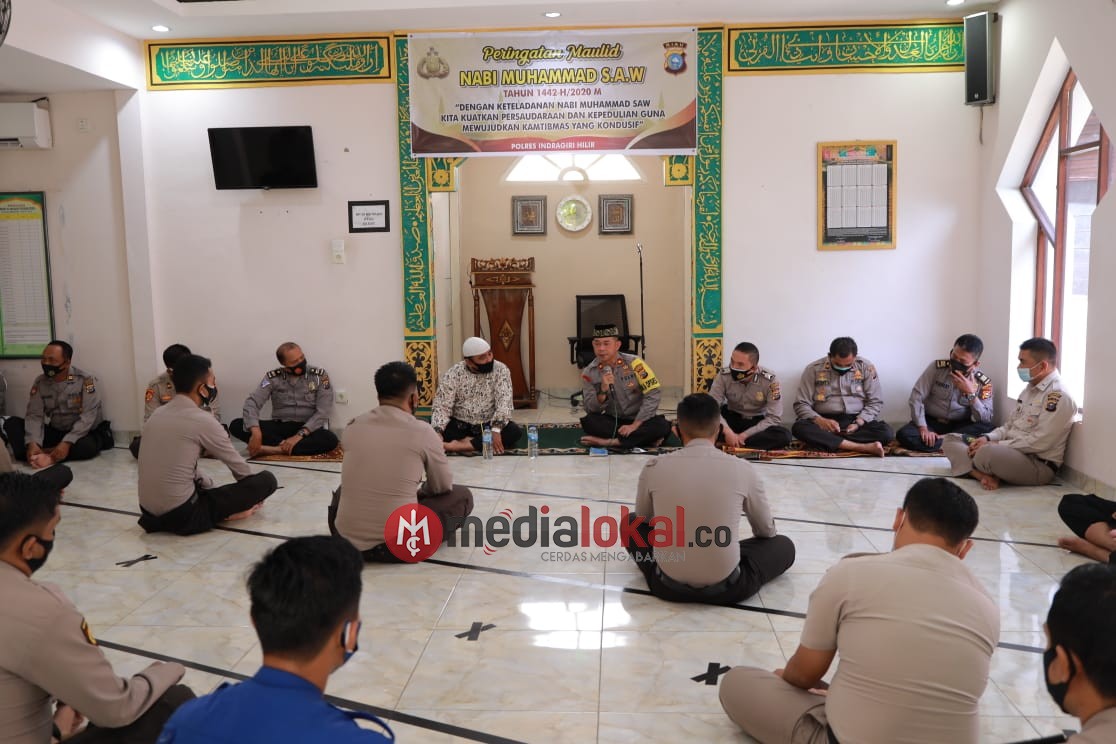 Polres Inhil Gelar Peringatan Maulid Nabi Muhammad SAW