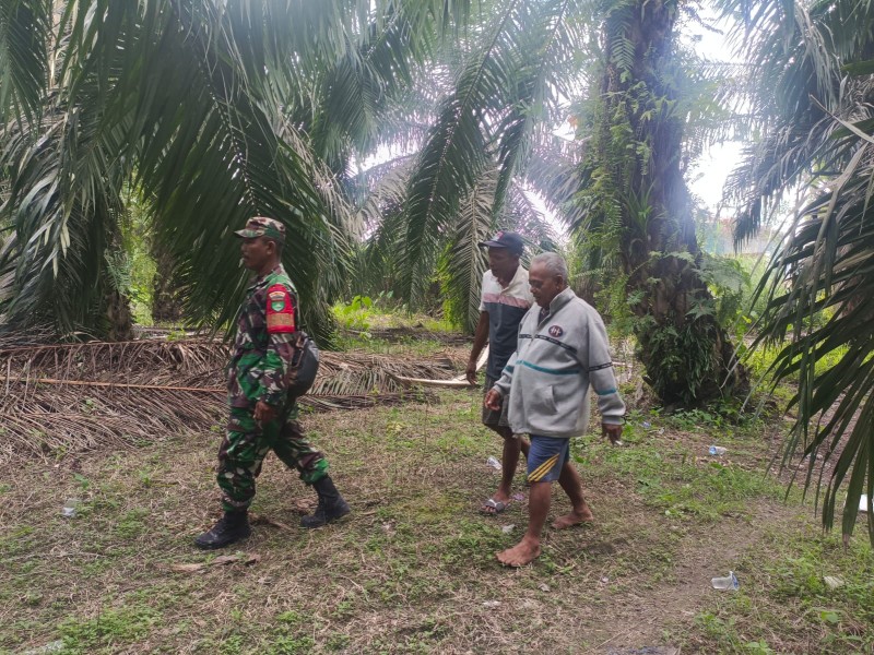 Kopka Tambunan Pimpin Patroli Tapal Batas: Karhutla Nihil, Desa Teluk Kiambang Aman Terkendali