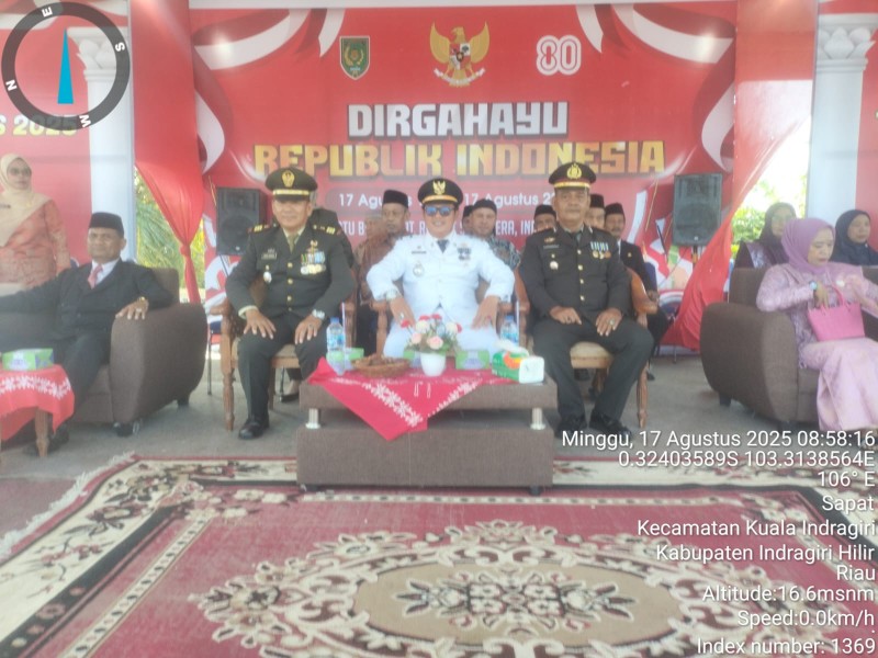 Danramil 04/Kuindra Hadiri Upacara Peringatan Detik-detik Proklamasi RI ke-80