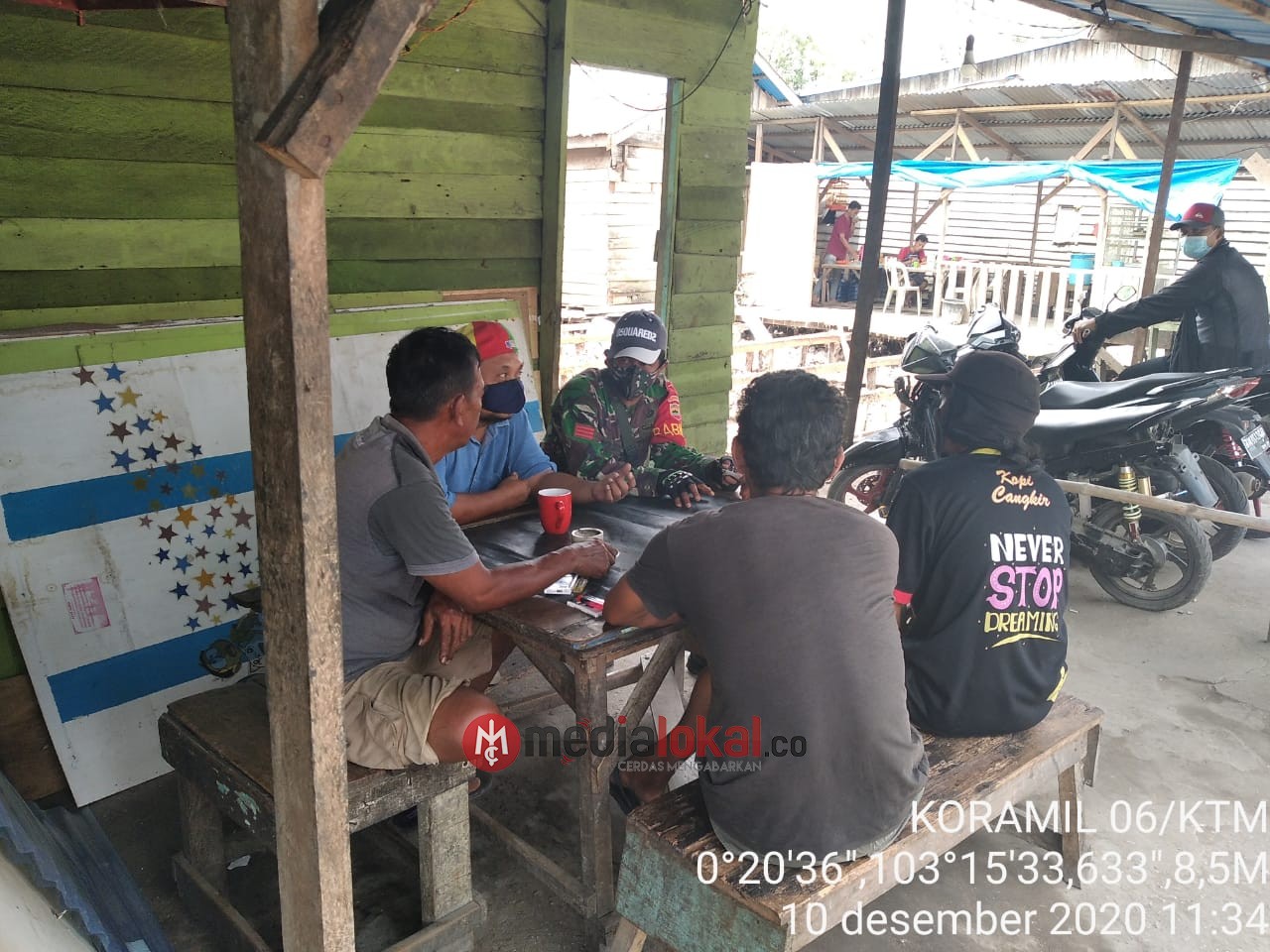 Praka Feri Lakukan Komsos Kepada Warga Agar Terapkan Protkes