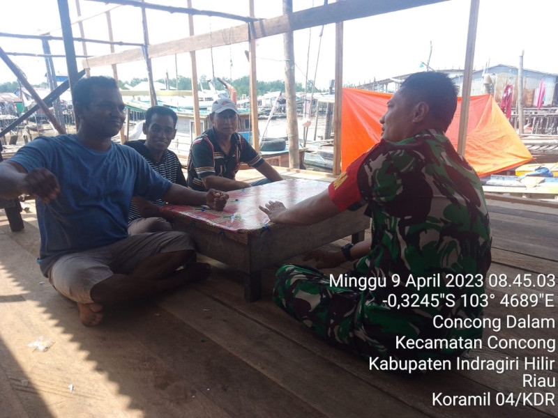 Jalin Hubungan Baik Antar Sesama Babinsa Koramil 04/Kuindra dan Warga