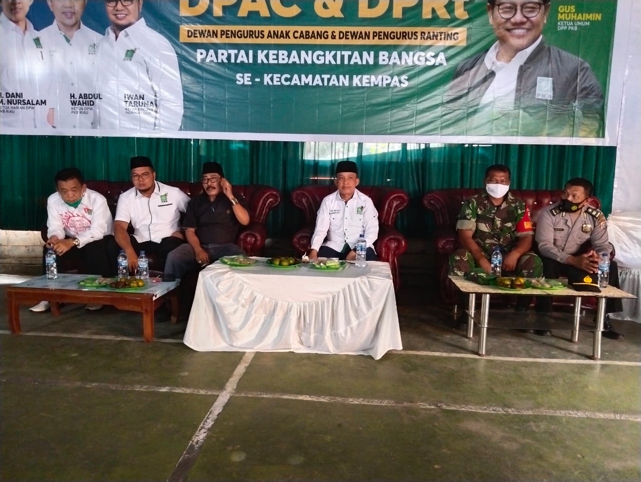 Babinsa 03/Tempuling Hadiri Acara pelantikan DPAC & DPRt Sekecamatan Kempas