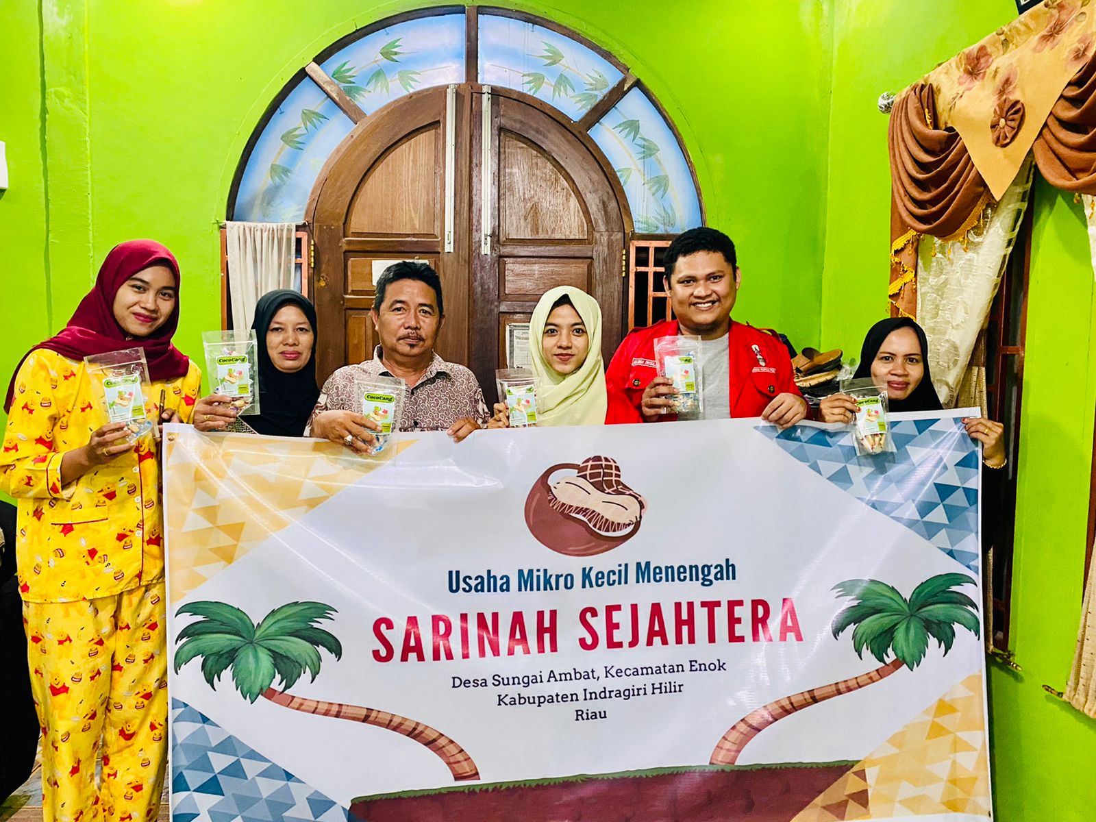 Ketum DPP GMNI Sambangi UMKM Sarinah Sejahtera Inhil