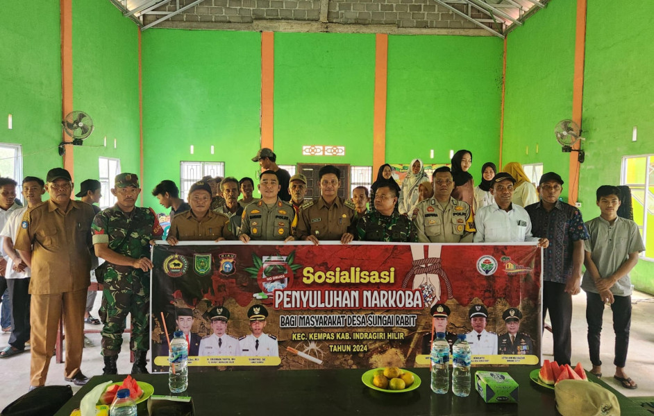 Polsek Kempas Sosialisasi Bahaya Narkoba, Ajak Warga Ciptakan Pemilu Damai