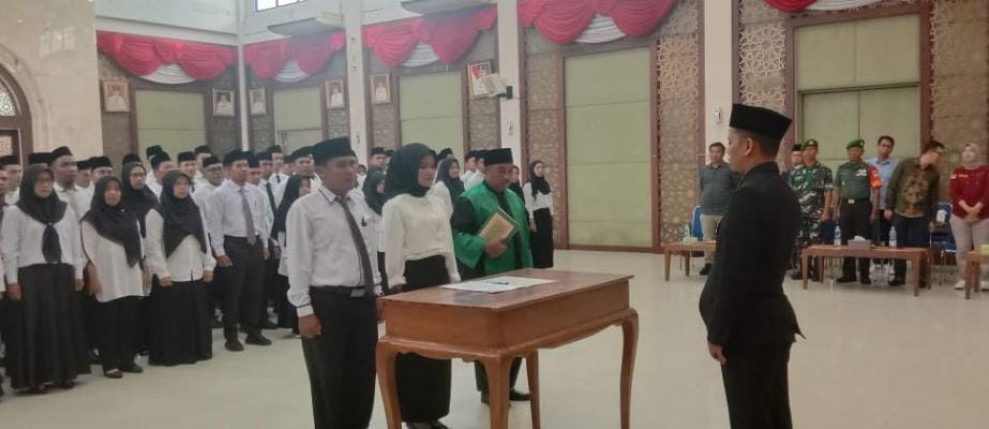 Secara Nasional, Pelantikan PPK Kampar Dilantik KPU yang Tersebar 21 Kecamatan
