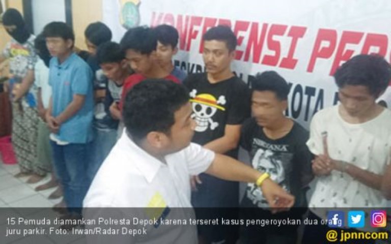 Balas Dendam, 15 Pemuda di Depok Keroyok 2 Juru Parkir