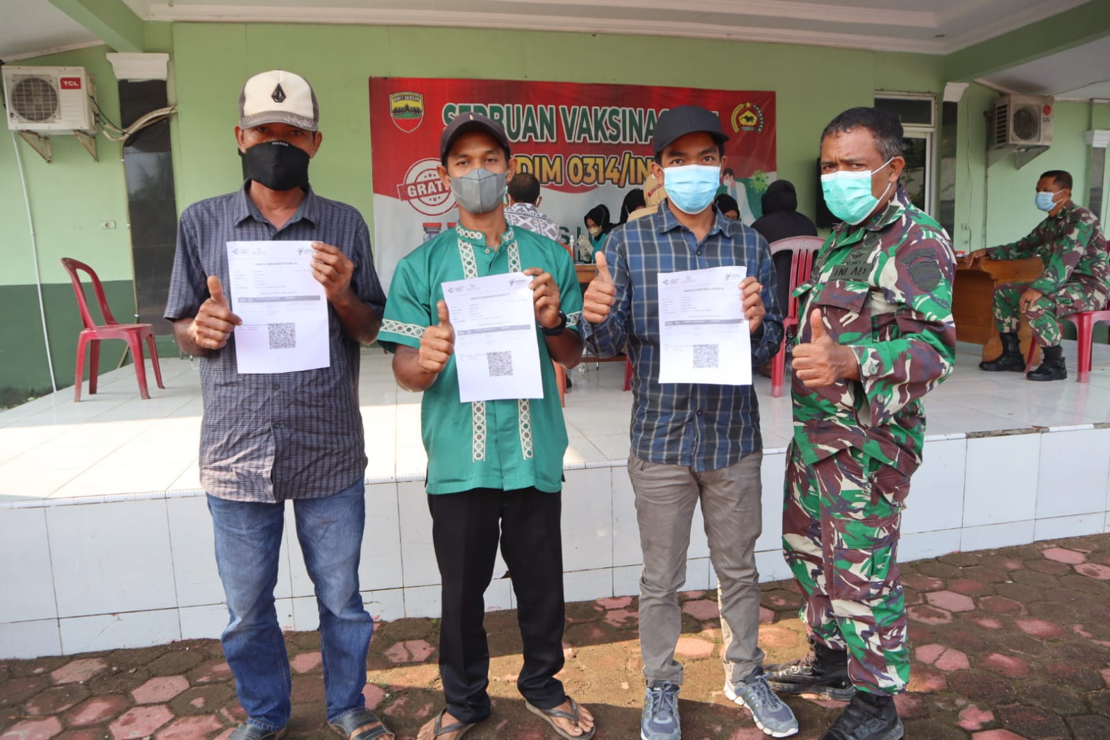 Kodim 0314/Inhil Kembali Gelar Serbuan Vaksinasi