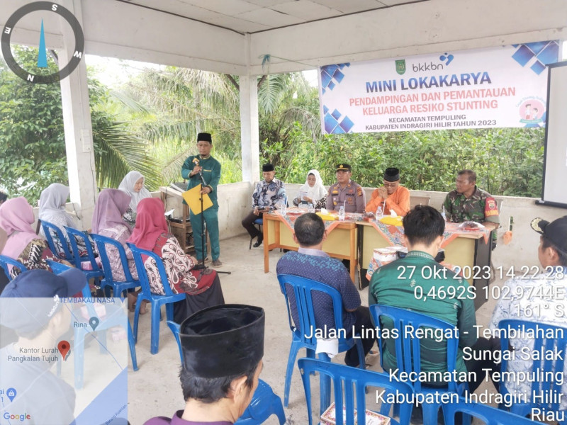 Babinsa 03/Tpl Hadiri Kegiatan Lokakarya Mini dan Pendampingan Keluarga Beresiko Stunting