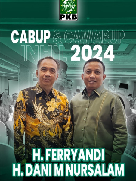Peta Pilkada Inhil 2024 Berubah, Akhirnya Ferry dan Dani Bersatu Dalam Poros Baru Bersama PKB