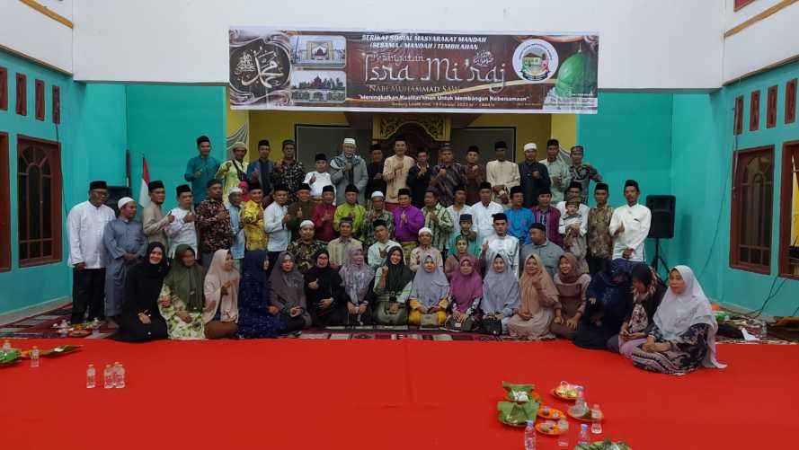 Serikat Sosial Masyarakat Mandah Tembilahan Gelar Peringatan Isra' Mi'raj                                  