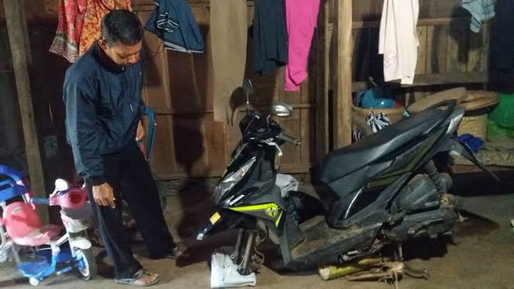 Hati-hati, Maling di Inhil Makin Kreatif, Tidak Dapat Motornya Ban pun Jadi 
