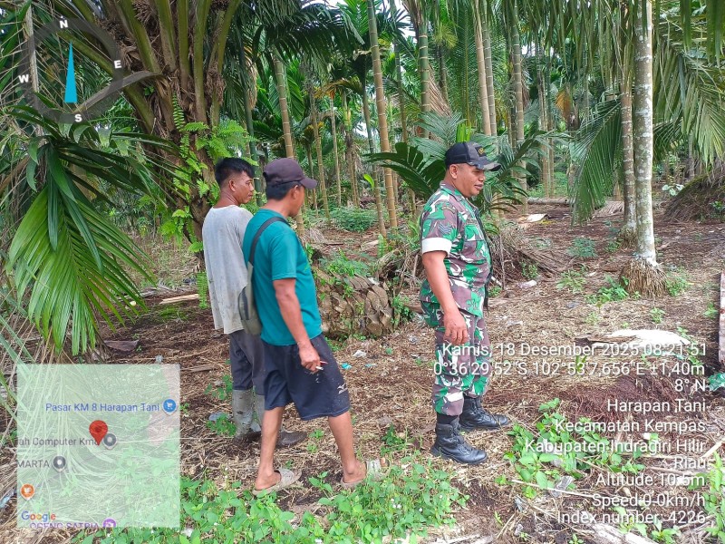Meskipun Musim Hujan, Patroli Karlahut di Tapal Batas Harapan Tani Tetap Berjalan