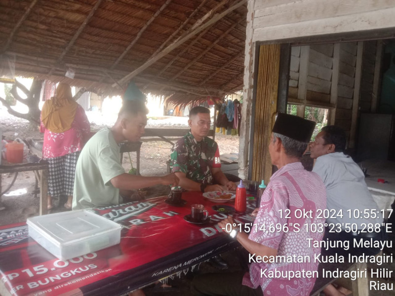 Babinsa Koramil 04/Kuindra Terus Upaya Wujudkan Keamanan Menjelang Pilkada